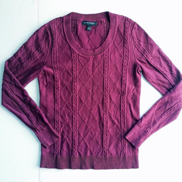 Banana Republic Sweaters - Banana Republic Cable Knit Crew Sweater Sz XS